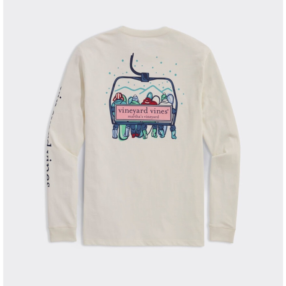 NWT Vineyard Vines long sleeved 100% cotton tee - Picture 2 of 6